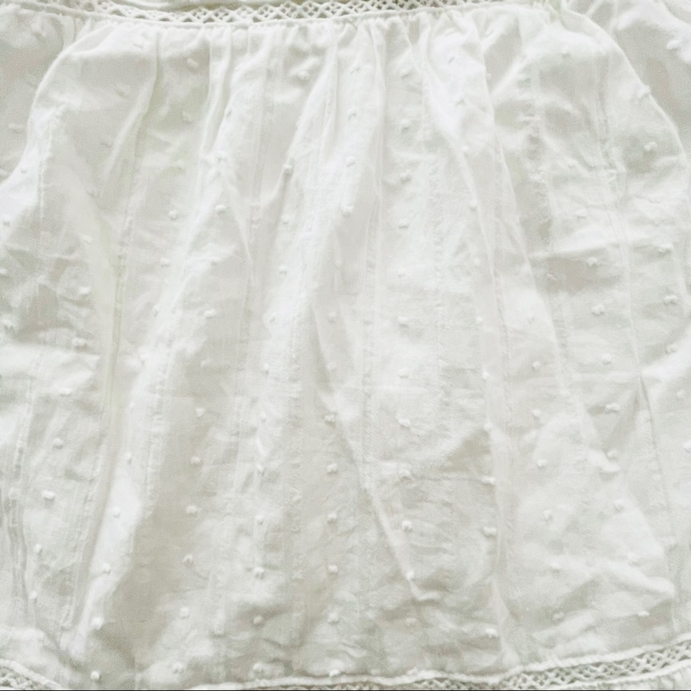 NWOT Lulus Everyday Angel White Sleeveless Swiss Dot Lace Mini Dress Small - Picture 5 of 8